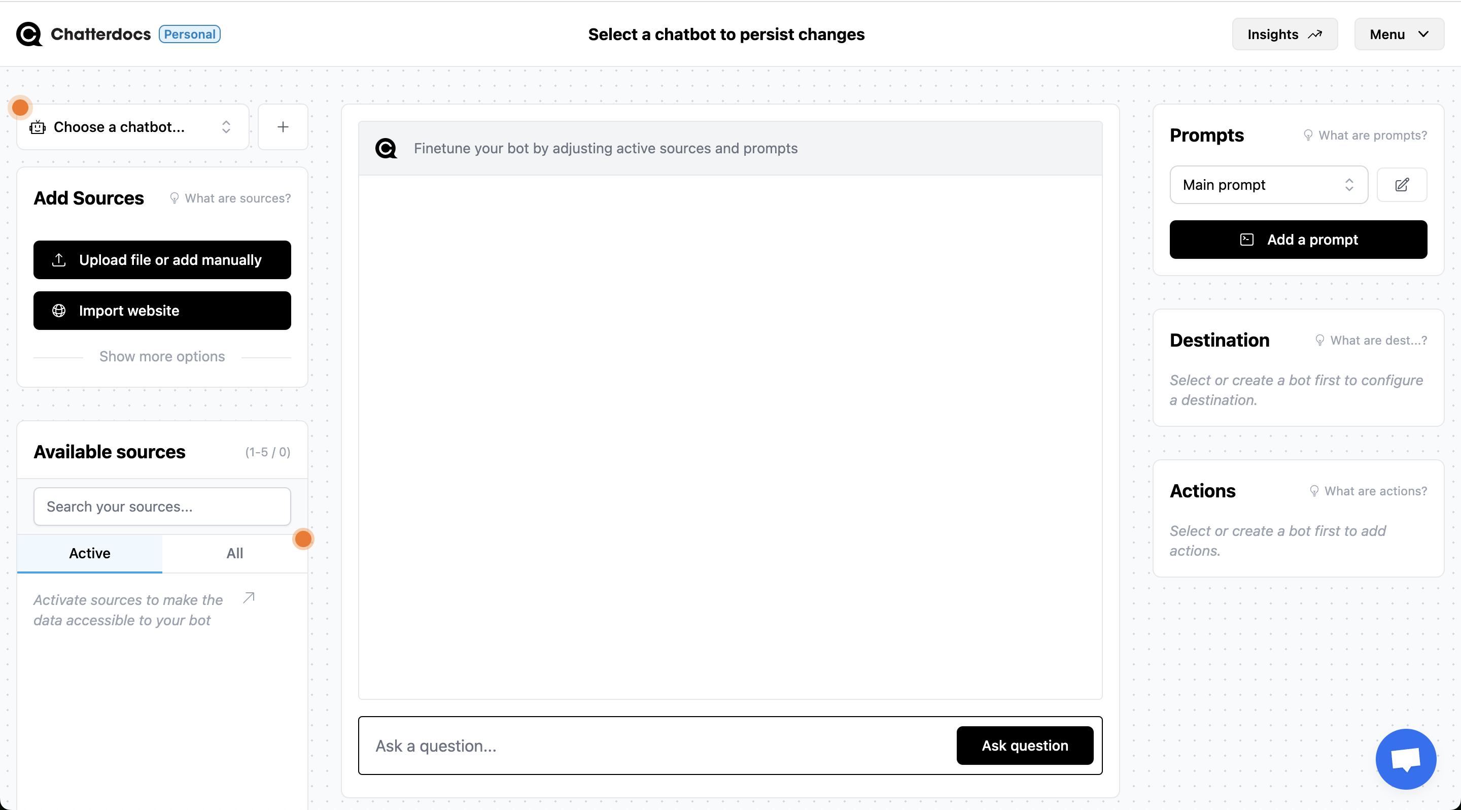 Chatterdocs app ai chatbot
